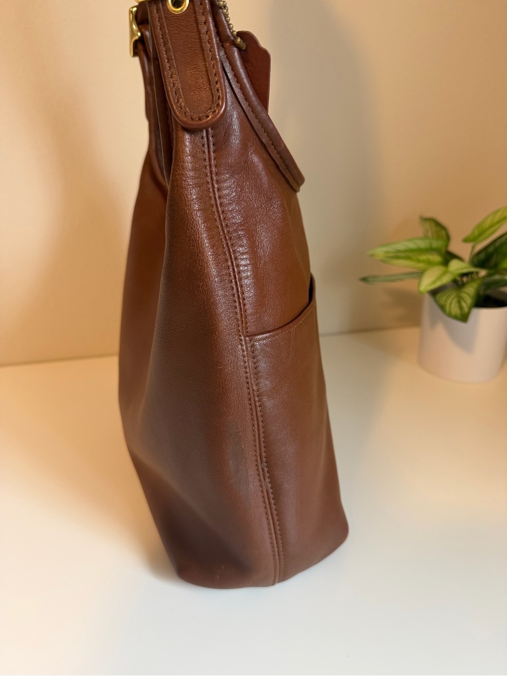 Vintage Coach Legacy Hobo in Vicuña Style 9058 - Picture 4 of 11